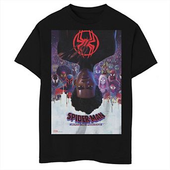 Boys 8-20 & Husky Marvel Spider-Man: Across the Spider-Verse Miles Poster Graphic Tee