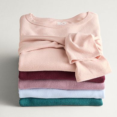 Juniors' SO® Long Sleeve V-neck Tee