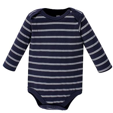 Infant Boy Cotton Long-Sleeve Bodysuits 5pk