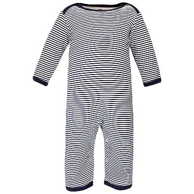 Hudson Baby Infant Boy Cotton Coveralls, Fire Truck, 0-3 Months