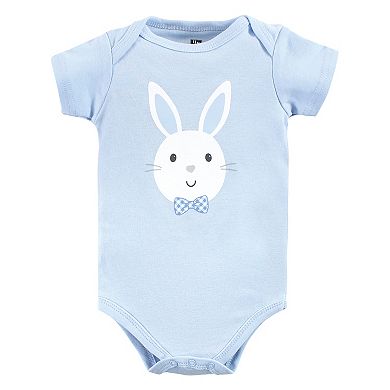 Hudson Baby Infant Boy Cotton Bodysuits, Hoppy Easter