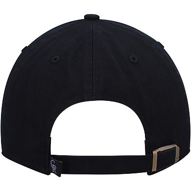Men's '47 Black Colorado Rockies Team Pride Clean Up Adjustable Hat