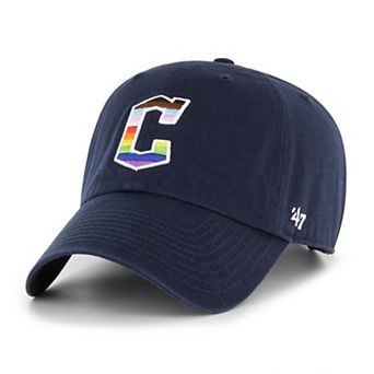 Men's '47 Navy Cleveland Guardians Team Pride Clean Up Adjustable Hat