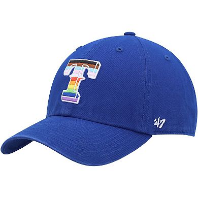 Men's '47 Royal Texas Rangers Team Pride Clean Up Adjustable Hat