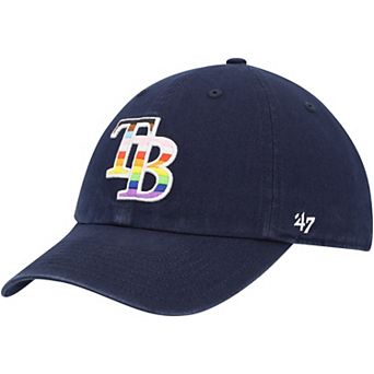 Men's '47 Navy Tampa Bay Rays Team Pride Clean Up Adjustable Hat