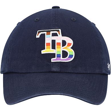Men's '47 Navy Tampa Bay Rays Team Pride Clean Up Adjustable Hat