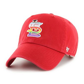 Men's '47 Red St. Louis Cardinals Team Pride Clean Up Adjustable Hat