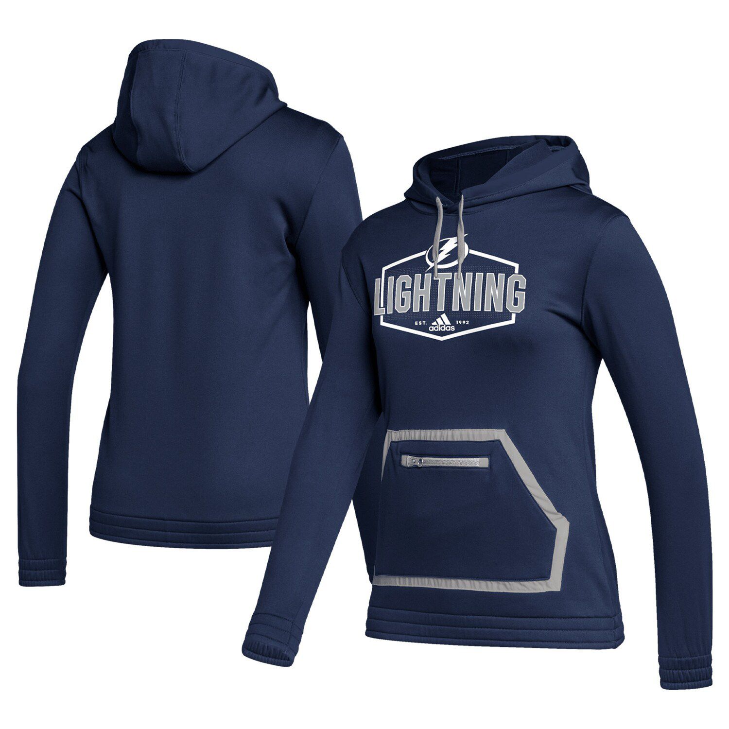 Fanatics Branded Ash Tampa Bay Lightning True Classics Legacy Quarter-Zip Hoodie