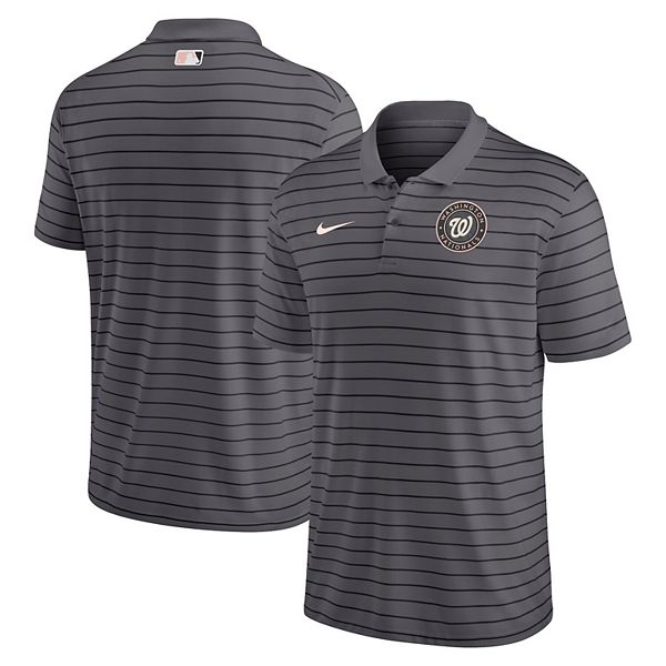 Men's Nike Charcoal Washington Nationals City Connect Victory Performance Polo Size: Extra Large