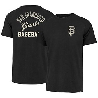 Men's '47 Black San Francisco Giants Turn Back Franklin T-Shirt