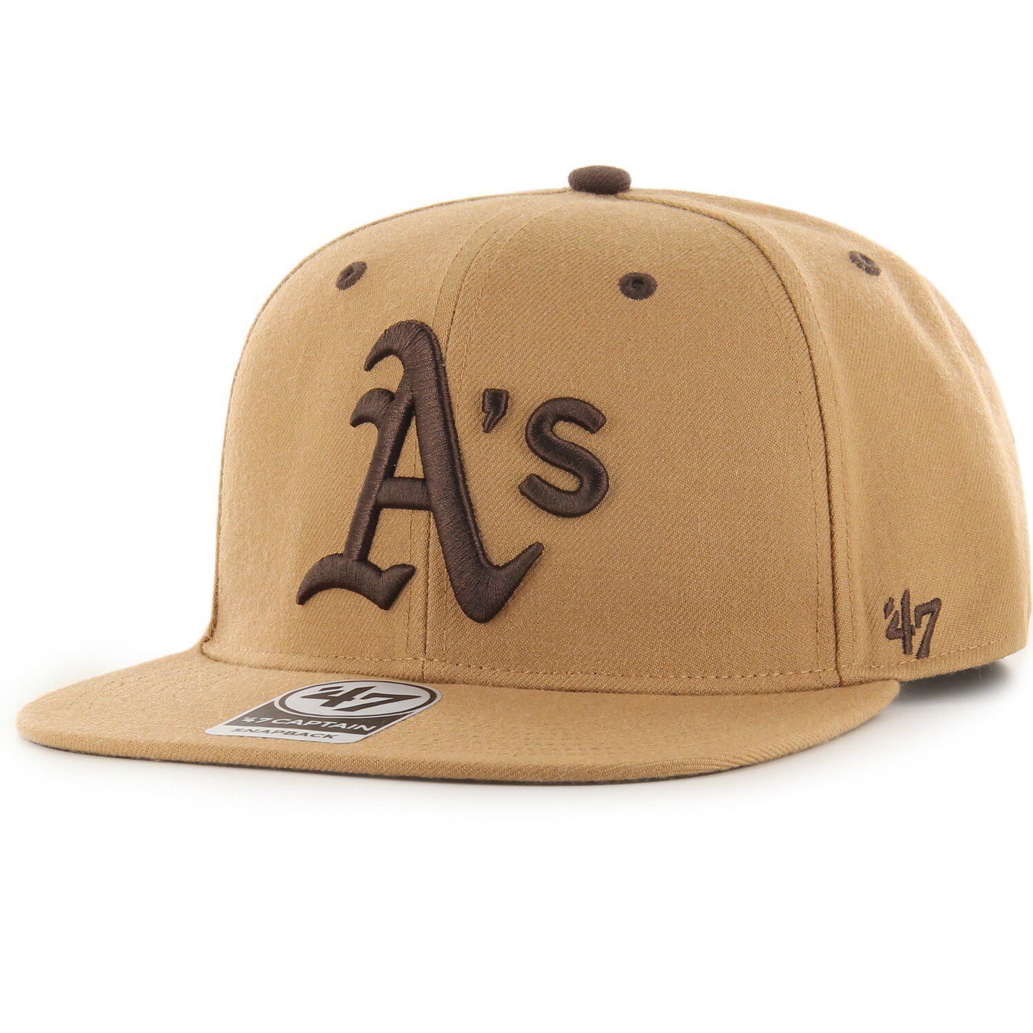 New Era Natural Oakland Athletics Retro Beachin' Bucket Hat In