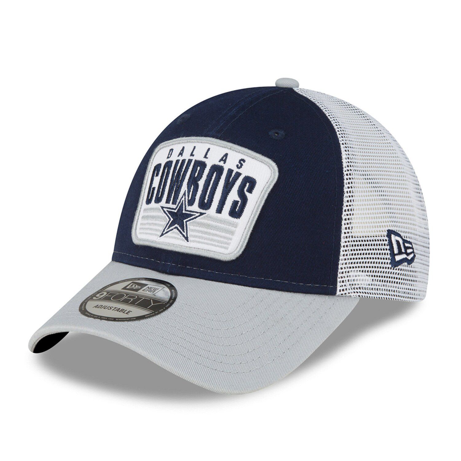 New Era Youth Girls Gray Dallas Cowboys Pop 9TWENTY Adjustable Hat