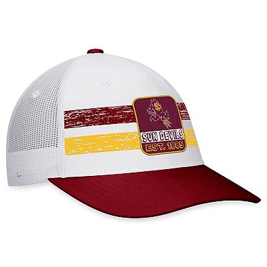 Men's Top of the World White/Maroon Arizona State Sun Devils Retro Fade Snapback Hat