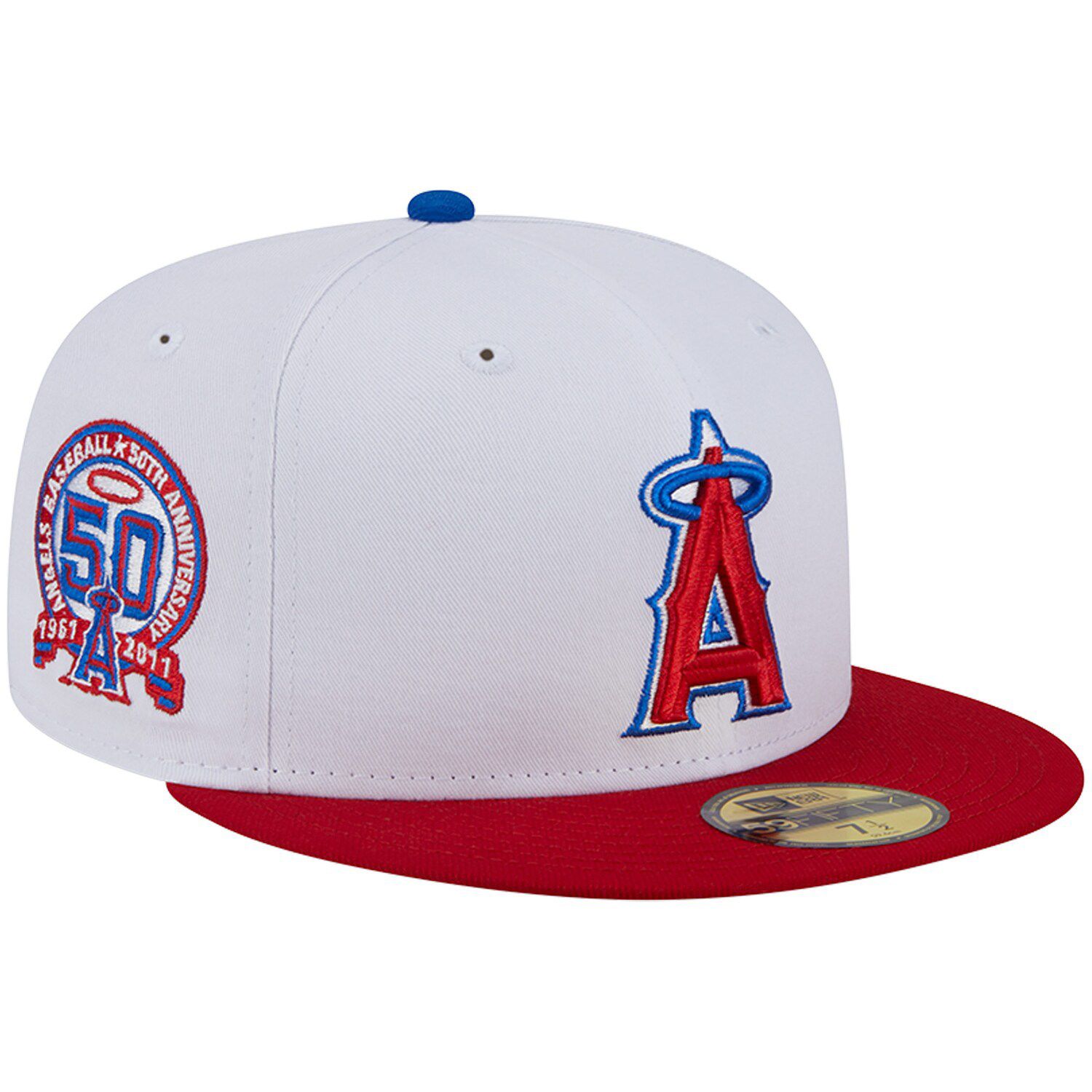 Men's New Era Red Los Angeles Angels 2022 City Connect 39THIRTY Flex Hat