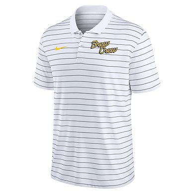 Men's Nike  White Milwaukee Brewers City Connect Victory Performance Polo