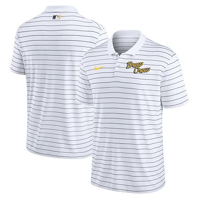 Men's Nike  White Milwaukee Brewers City Connect Victory Performance Polo