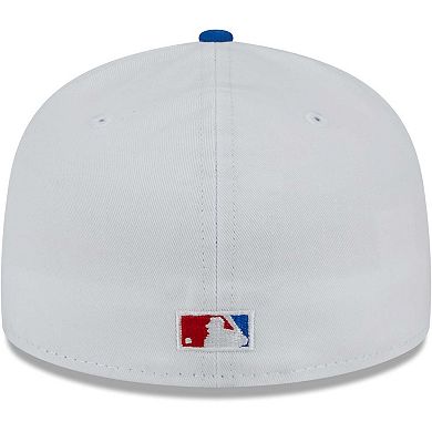 Men's New Era White/Red Los Angeles Dodgers Undervisor 59FIFTY Fitted Hat