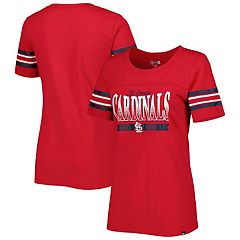 New Era Women's New Era Navy St. Louis Cardinals Plus Size 2-Hit Front Knot  T-Shirt