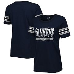 Red Jacket New York Yankees Distressed Tshirt Tee Small Navy Blue Womens V  Neck - Cap Store Online.com