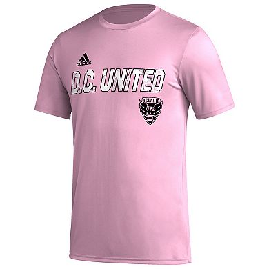 Men's adidas Pink D.C. United Team Jersey Hook AEROREADY T-Shirt