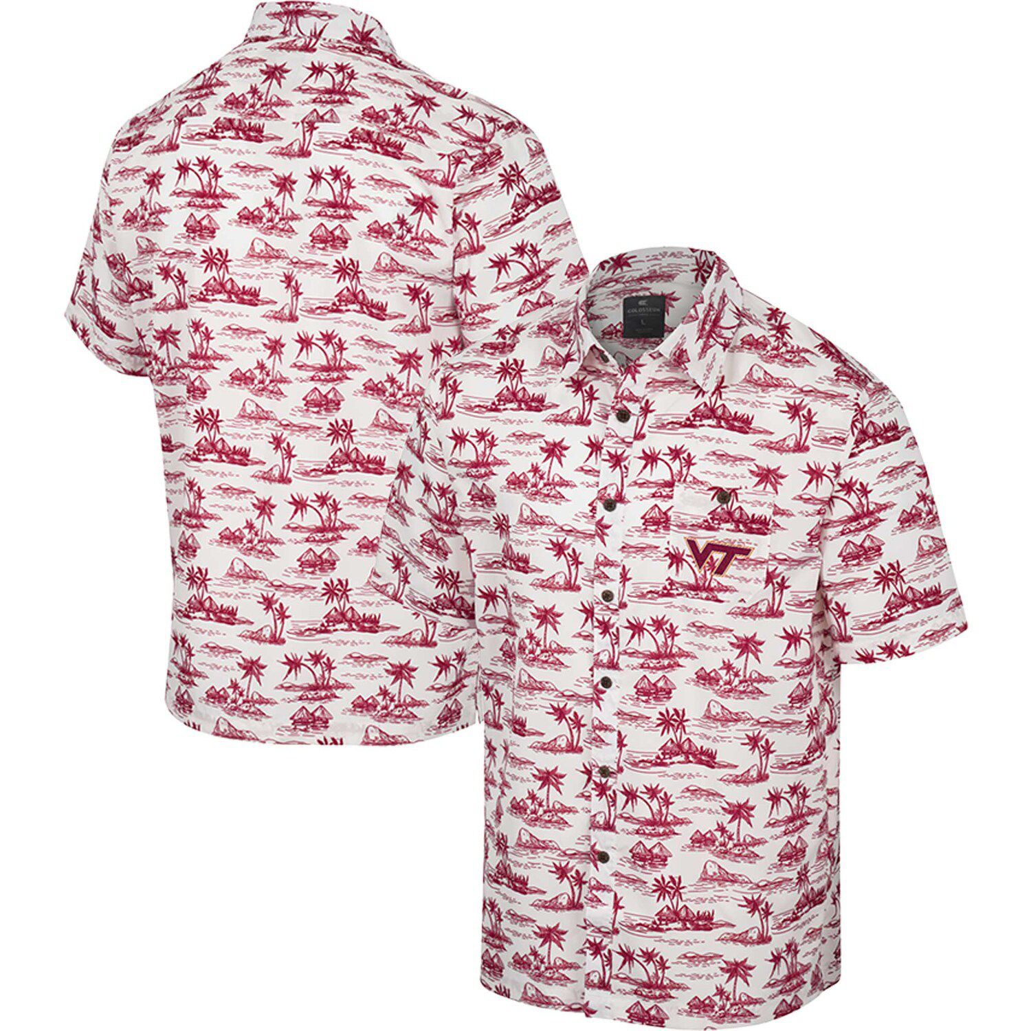 NCAA Louisville Cardinals Red White Hawaiian Shirt All Over Print