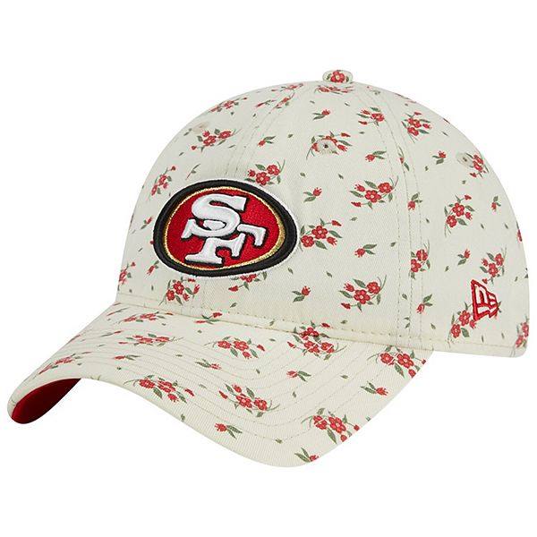 Men's New Era Cream San Francisco 49ers Bloom 9TWENTY Adjustable Hat