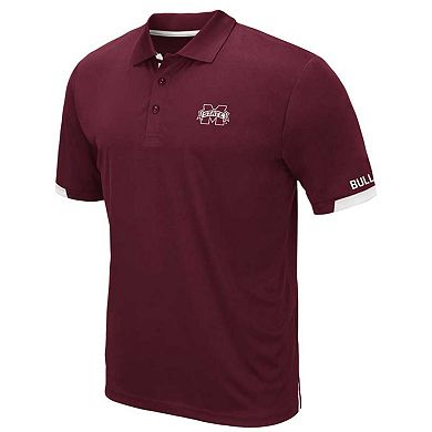 Men's Colosseum Maroon Mississippi State Bulldogs Big & Tall Santry Polo