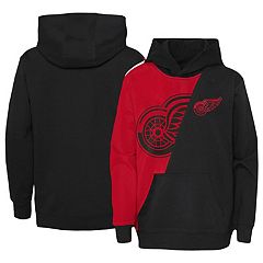 Men's Starter White Detroit Red Wings Puck Pullover Hoodie Size: Large
