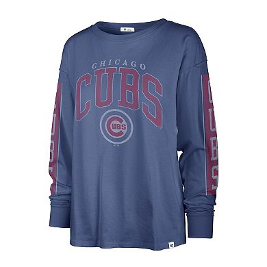 Women's '47 Royal Chicago Cubs Statement Long Sleeve T-Shirt