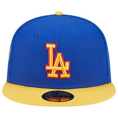 Men's New Era Royal/Yellow Los Angeles Dodgers Empire 59FIFTY Fitted Hat