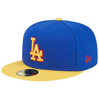 Men's New Era Royal/Yellow Los Angeles Dodgers Empire 59FIFTY Fitted Hat