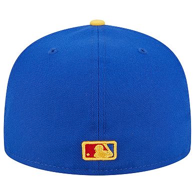 Men's New Era Royal/Yellow Los Angeles Dodgers Empire 59FIFTY Fitted Hat