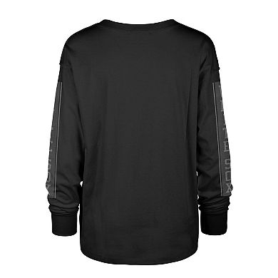 Women's '47 Black Chicago White Sox Statement Long Sleeve T-Shirt
