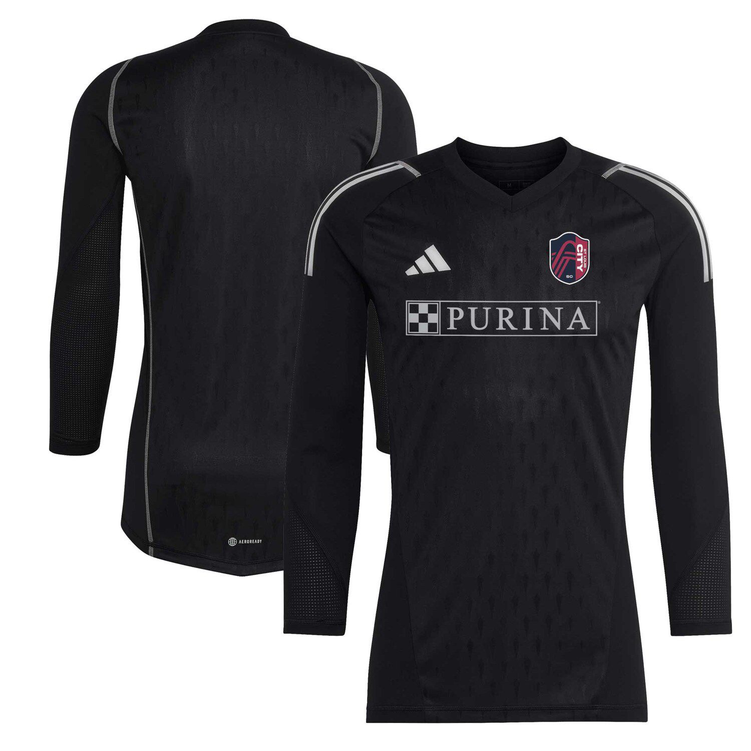 St. Louis City SC adidas 2023 Goalkeeper Long Sleeve Replica Jersey - Black