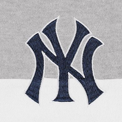 Women's New Era  Navy New York Yankees Plus Size Color-Block Full-Zip Hoodie