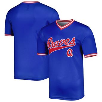 Men's Stitches Royal Atlanta Braves Cooperstown Collection Team Jersey