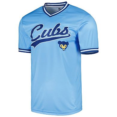 Men's Stitches Light Blue Chicago Cubs Cooperstown Collection Team Jersey