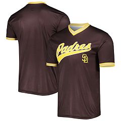 Majestic Men's Navy and White San Diego Padres Authentic Collection  On-Field 3 4-Sleeve Batting Practice Jersey