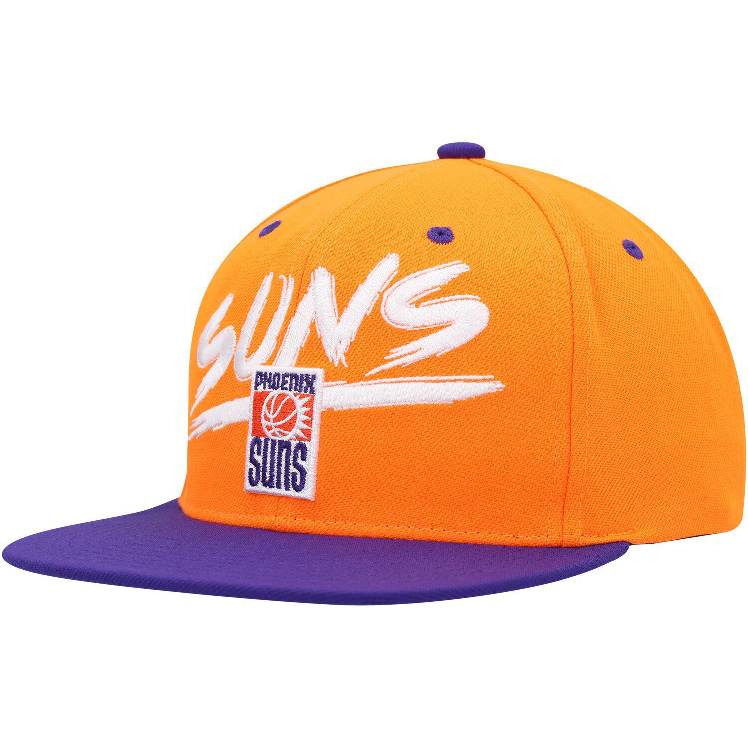 Men's New Era White/Purple Phoenix Suns Back Half 9TWENTY Adjustable Hat