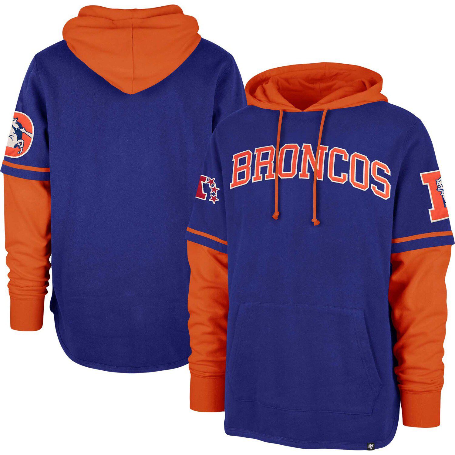 Dunbrooke Navy Denver Broncos Craftsman Thermal-Lined Full-Zip Hoodie