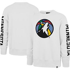 Men's Fanatics Branded Gray/Navy Minnesota Timberwolves Arctic Colorblock  Pullover Hoodie