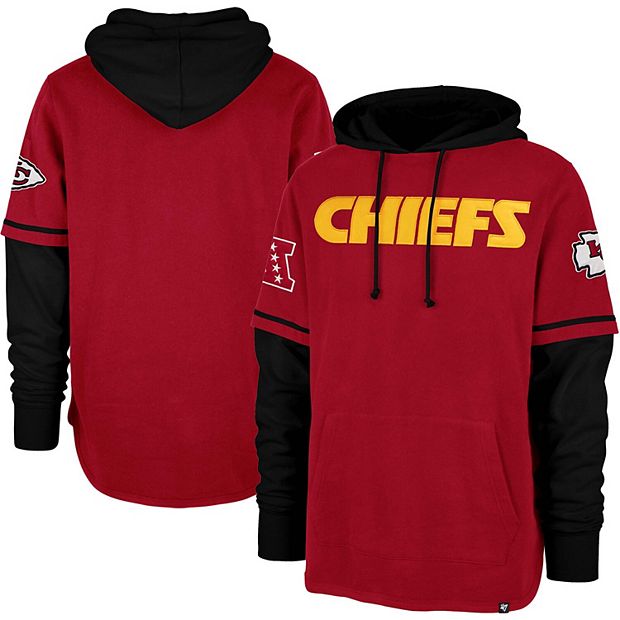 Outerstuff Girls Youth Pink Kansas City Chiefs Prime Pullover Hoodie Size: Extra Large