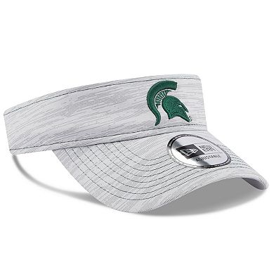 Men's New Era Gray Michigan State Spartans Logo Adjustable Visor