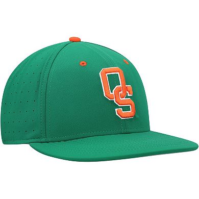 Men's Nike Green Oklahoma State Cowboys Aero True Baseball Performance Fitted Hat