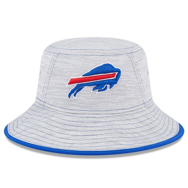 Men's New Era Gray Buffalo Bills Distinct Bucket Hat