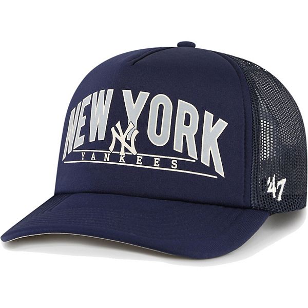 Men's New York Yankees '47 Navy Backhaul Foam Trucker Snapback Hat