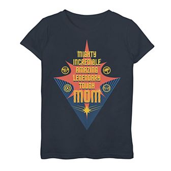 Girls 6-16 Marvel Mother's Day Mighty Incredible Amazing Tough Graphic Tee