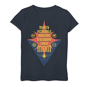 Girls 6-16 Marvel Mother's Day Mighty Incredible Amazing Tough Graphic Tee