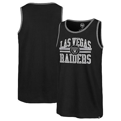 Men's '47 Black Las Vegas Raiders Winger Franklin Tank Top