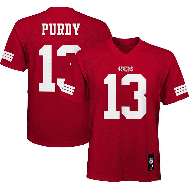 UPC 198300000841 product image for Preschool Brock Purdy Scarlet San Francisco 49ers Replica Player Jersey, Kids Un | upcitemdb.com